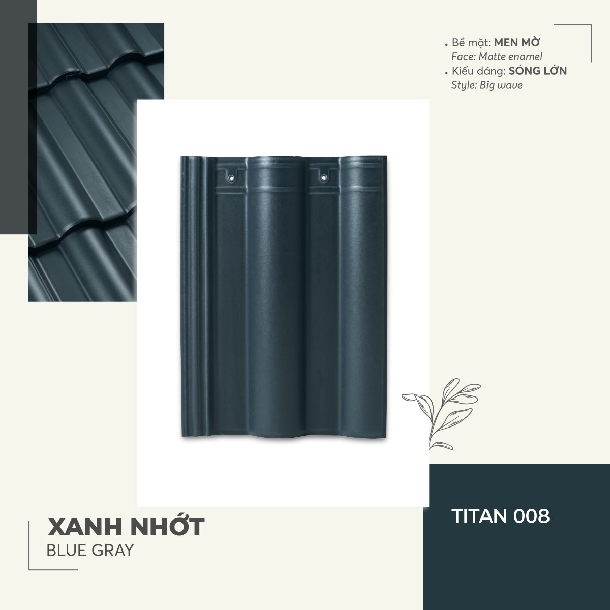 NGÓI TRÁNG MEN CAO CẤP TITAN008